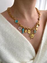 OCEAN WHISPERS MULTI CHARM NECKLACE