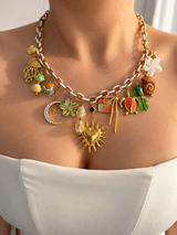 HOUSE OF SUMMER MULTI CHARM NECKLACE