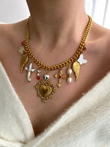 ANGEL'S EMBRACE MULTI CHARM NECKLACE