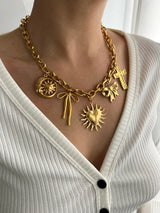 ANNA MULTI CHARM NECKLACE