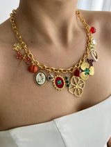 BOHEMIAN SPIRIT MULTI CHARM NECKLACE