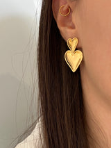 RAMONA DOUBLE HEART EARRING