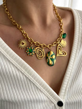 ABIGAIL MULTI CHARM NECKLACE