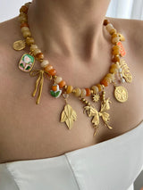 NATURE'S EMBRACE MULTI CHARM NECKLACE