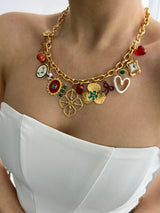 BOHEMIAN SPIRIT MULTI CHARM NECKLACE