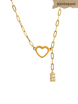HEART LETTER NECKLACE (New Style)