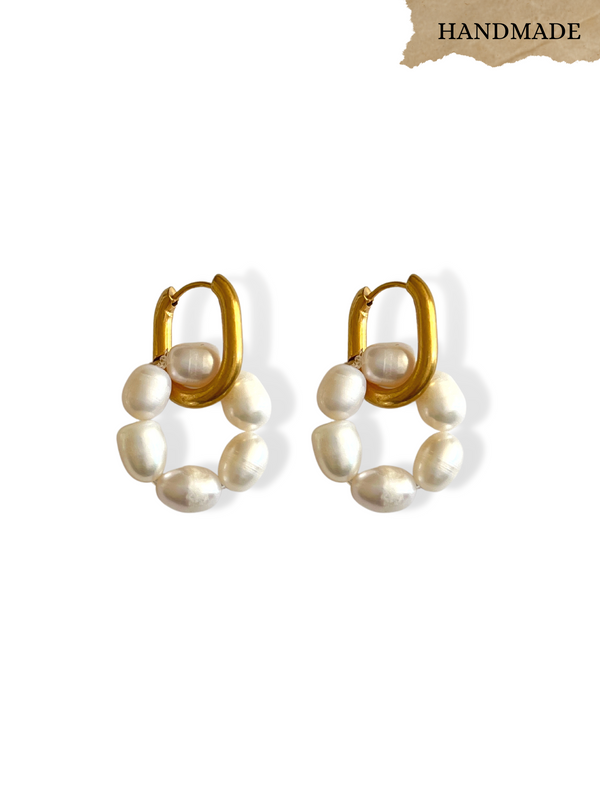 NATURAL FRESHWATER PEARL EARRING