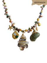 BEACH GIRL MULTI CHARM NECKLACE