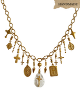 CROSS MULTI CHARM NECKLACE