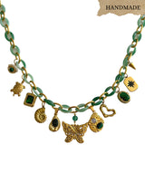 HAILEY MULTI CHARM NECKLACE