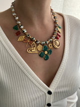 ELYSIAN LAYERS MULTI CHARM NECKLACE