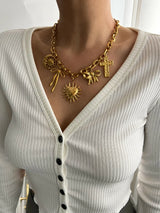 ANNA MULTI CHARM NECKLACE