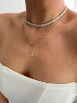 HEART LETTER NECKLACE (New Style)