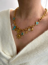 OCEAN WHISPERS MULTI CHARM NECKLACE