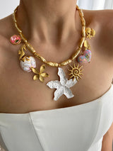 MERMAID'S KISS MULTI CHARM NECKLACE