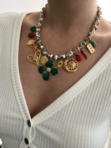 ELYSIAN LAYERS MULTI CHARM NECKLACE