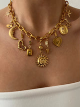 EYES ON ME MULTI CHARM NECKLACE