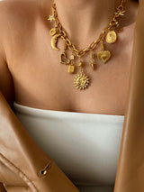 EYES ON ME MULTI CHARM NECKLACE