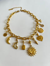 EYES ON ME MULTI CHARM NECKLACE