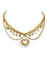 ELEGANCE ENTWINED MULTI CHARM NECKLACE