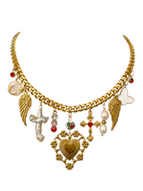 ANGEL'S EMBRACE MULTI CHARM NECKLACE