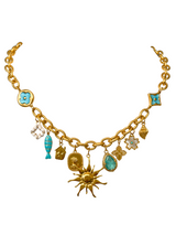 OCEAN WHISPERS MULTI CHARM NECKLACE