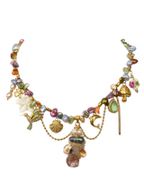 SERENE PEARLS MULTI CHARM NECKLACE