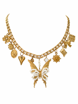 MYSTIC FLUTTER MULTI CHARM NECKLACE