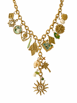 SUNLIT GRACE MULTI CHARM NECKLACE
