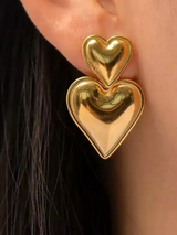 RAMONA DOUBLE HEART EARRING