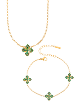FORESTE CLOVER NECKLACE & BRACELET