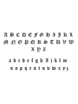 OLD ENGLISH NAME PLATE NECKLACE (Curb Chain)