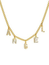 ICY SUSPENDED CUSTOM NAME NECKLACE