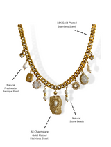 FIJI MULTI CHARM NECKLACE