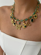 HAILEY MULTI CHARM NECKLACE