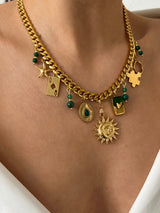 MELODY MULTI CHARM NECKLACE