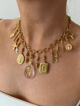 CROSS MULTI CHARM NECKLACE