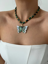 ABOLONE BUTTERFLY NECKLACE