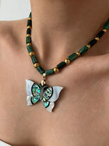 ABOLONE BUTTERFLY NECKLACE