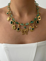 HAILEY MULTI CHARM NECKLACE