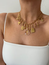 CROSS MULTI CHARM NECKLACE