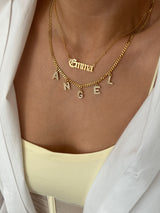 ICY SUSPENDED CUSTOM NAME NECKLACE