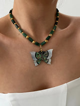 ABOLONE BUTTERFLY NECKLACE