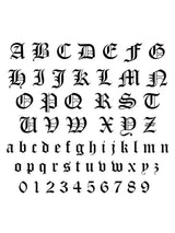 OLD ENGLISH NAME PLATE NECKLACE