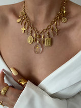 CROSS MULTI CHARM NECKLACE