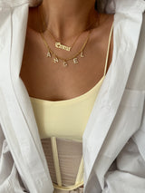 OLD ENGLISH NAME PLATE NECKLACE