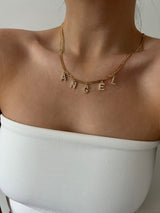 ICY SUSPENDED CUSTOM NAME NECKLACE