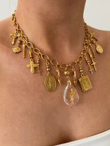 CROSS MULTI CHARM NECKLACE