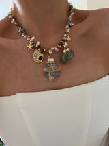 BEACH GIRL MULTI CHARM NECKLACE