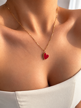 SCARLET HEART NECKLACE